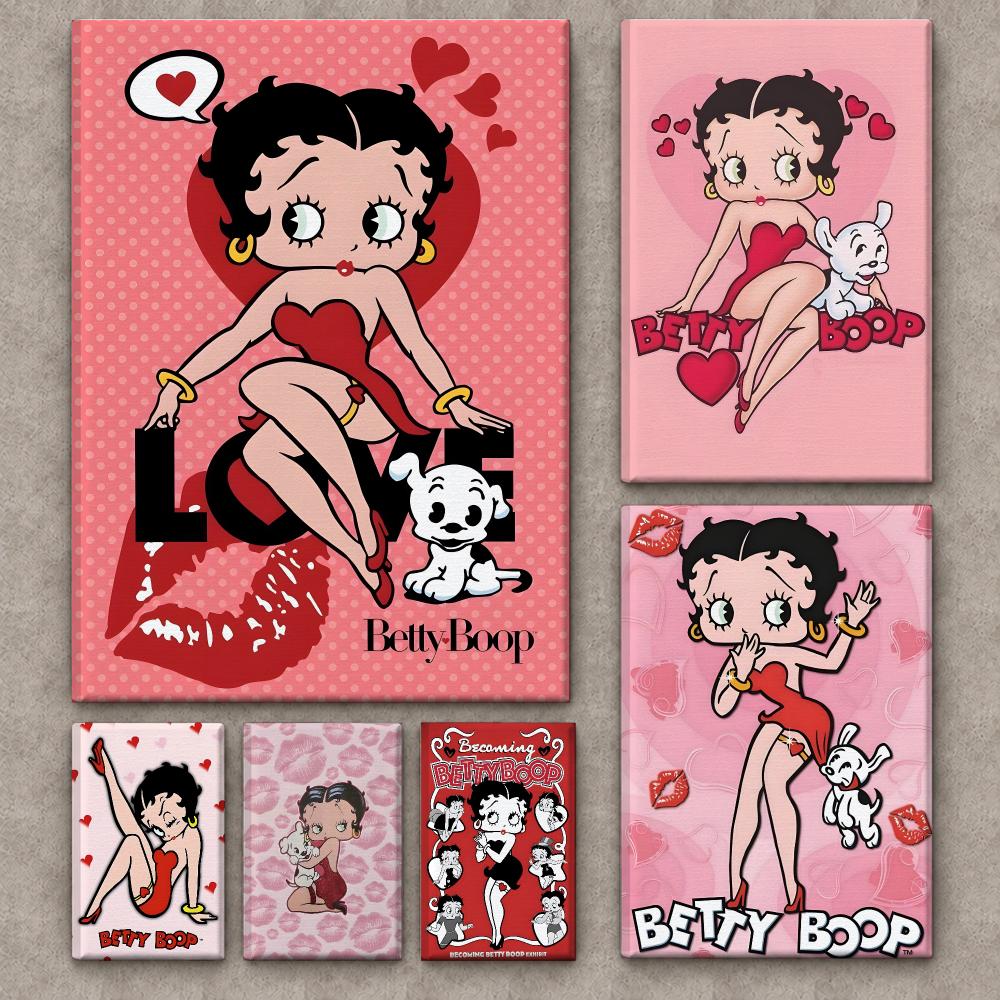 Canvas Wrap Ready - Póster de B-Betty y B-boop, un