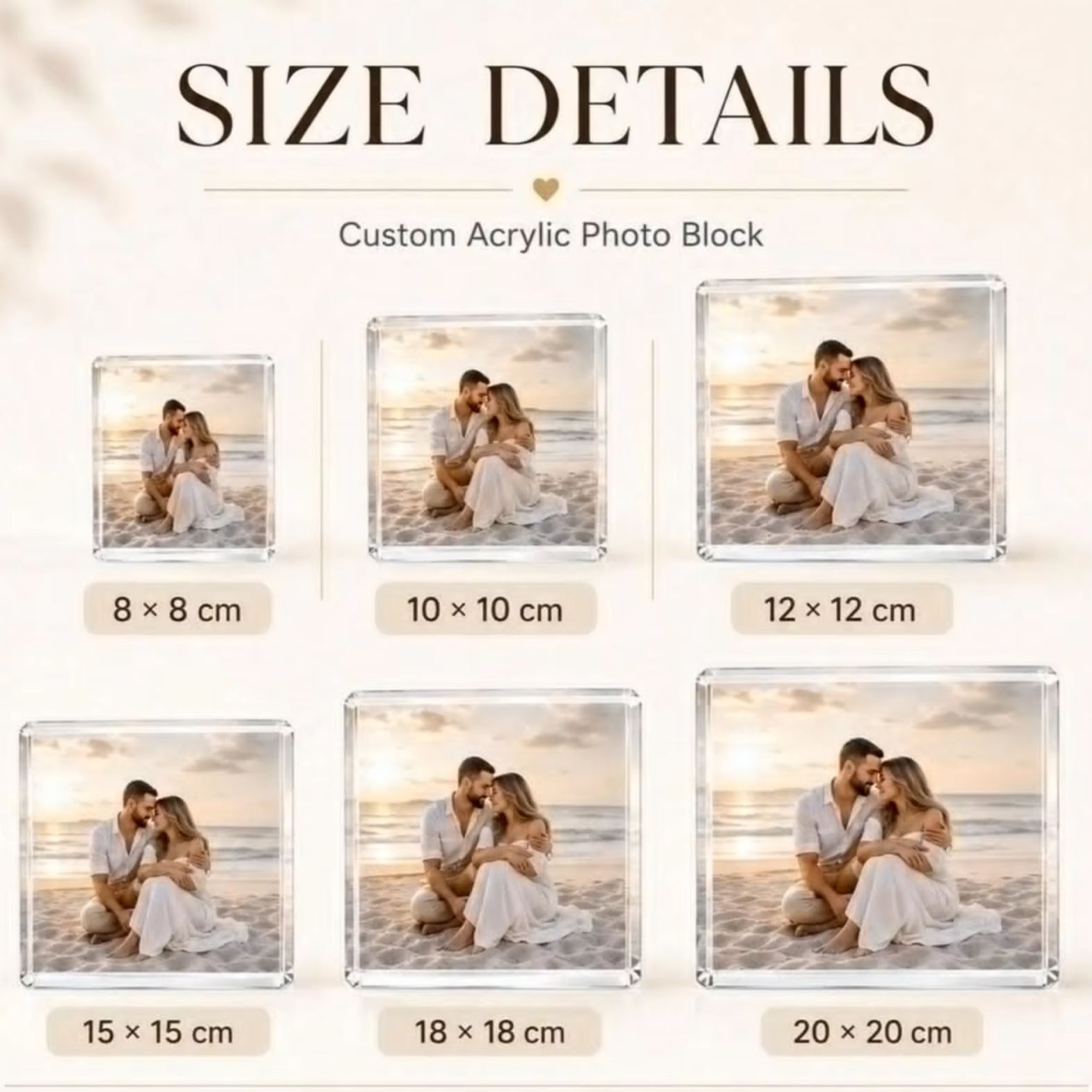 Bloque de Acrílico Personaliza - Photo Acrylic Block reseña y precio